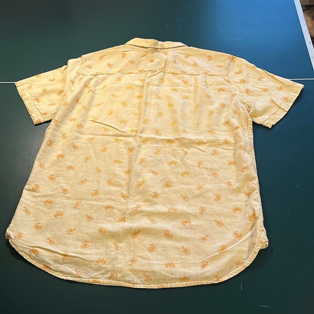 Yellow Crustacean Button Up Tee - Picture 5 of 5